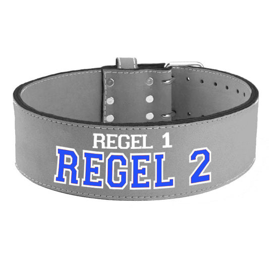 Tigerbelts Custom Powerlifting belt GR12 Grey