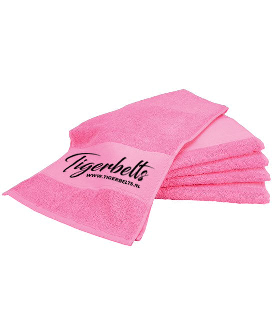 Tiger - Fitness handdoek Roze-zwart