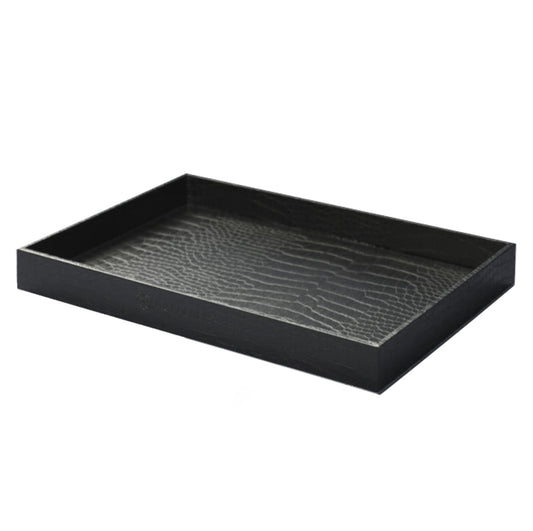 Croco tray | Dienblad in Croco leer | Tigerbelts.nl