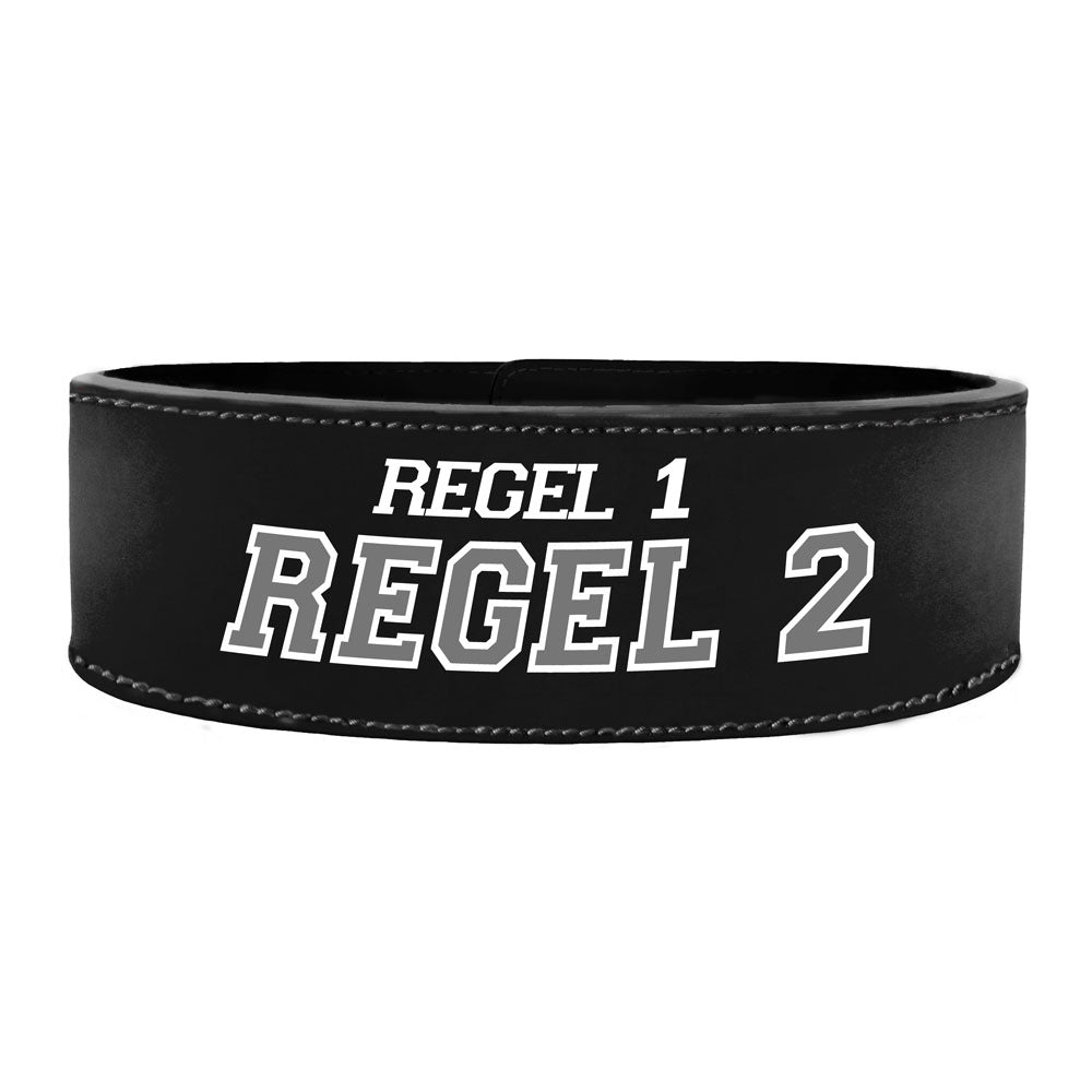 Tigerbelts Custom Powerlifting belt with Clip Z11 Black-Black