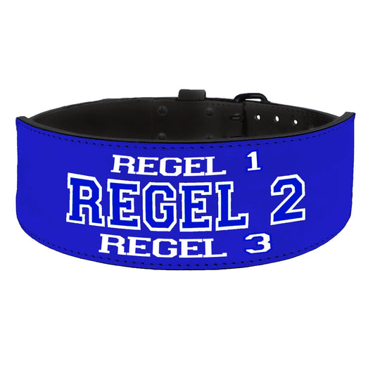 Tigerbelts Custom Weightlifting belt B11 Blue-Black