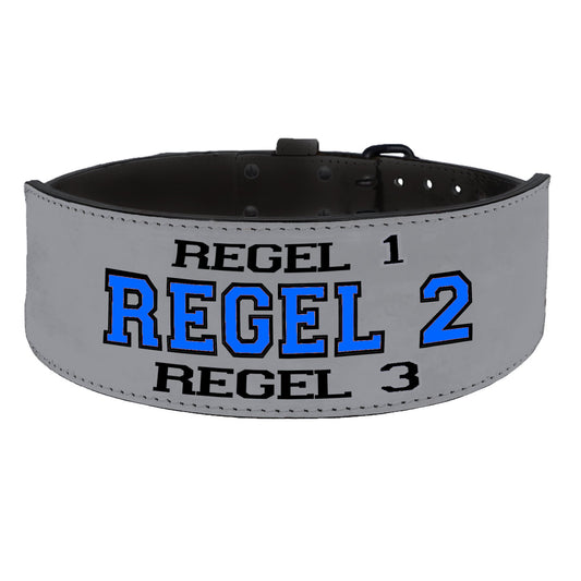 Tigerbelts Custom Weightlifting belt GR12 Grey-Black