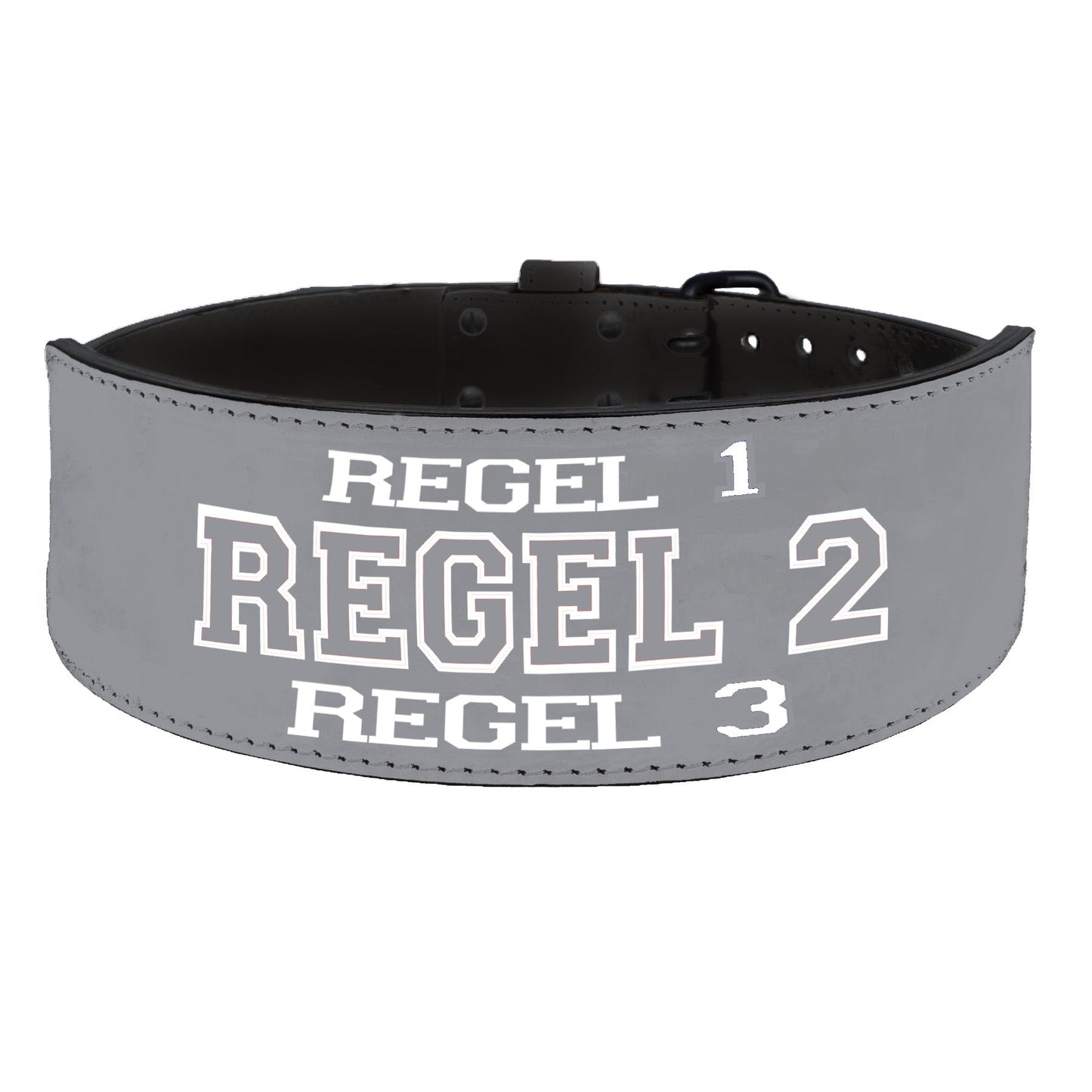 Tigerbelts Custom Weightlifting belt GR12 Grey-Black