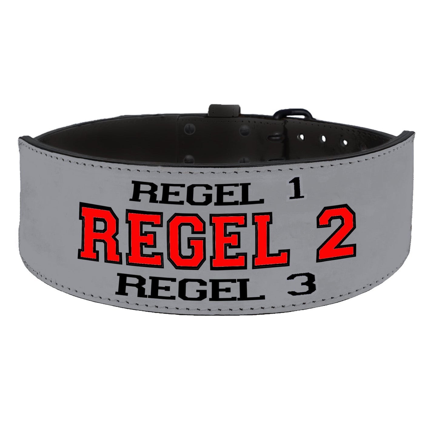 Tigerbelts Custom Weightlifting belt GR12 Grey-Black