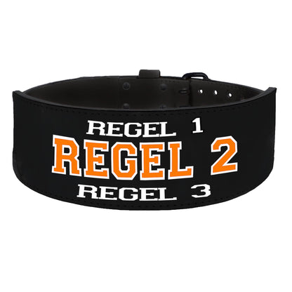 Tigerbelts Custom Weightlifting belt Z11 Black-Black