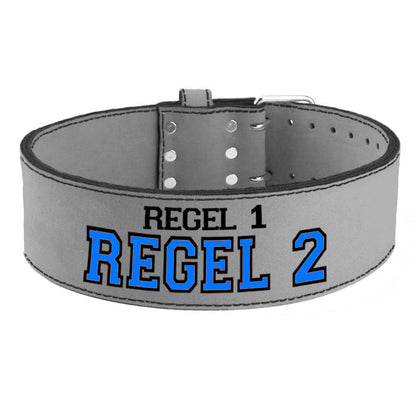 Tigerbelts Custom Powerlifting belt GR12 Grey