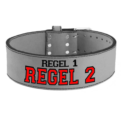 Tigerbelts Custom Powerlifting belt GR12 Grey