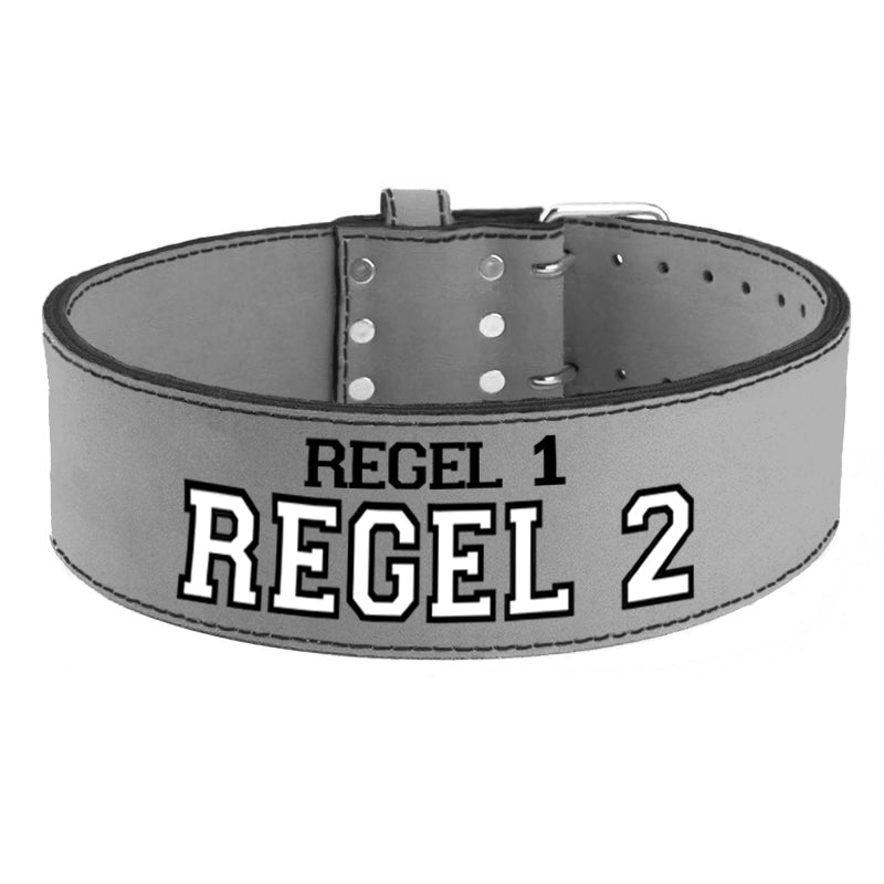 Tigerbelts Custom Powerlifting belt GR12 Grey