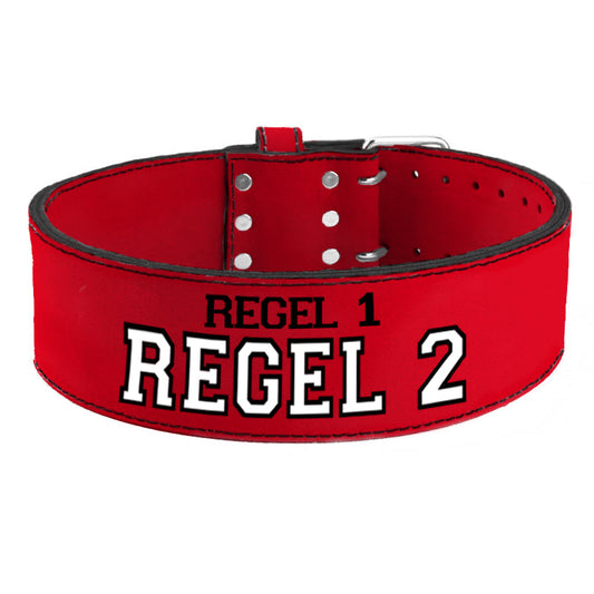 Tigerbelts Custom Powerlifting belt R12 Red