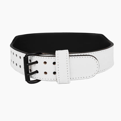 Tigerbelts Custom Weightlifting belt W12 White-Black