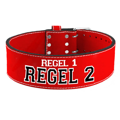 Tigerbelts Custom Powerlifting belt R12 Red